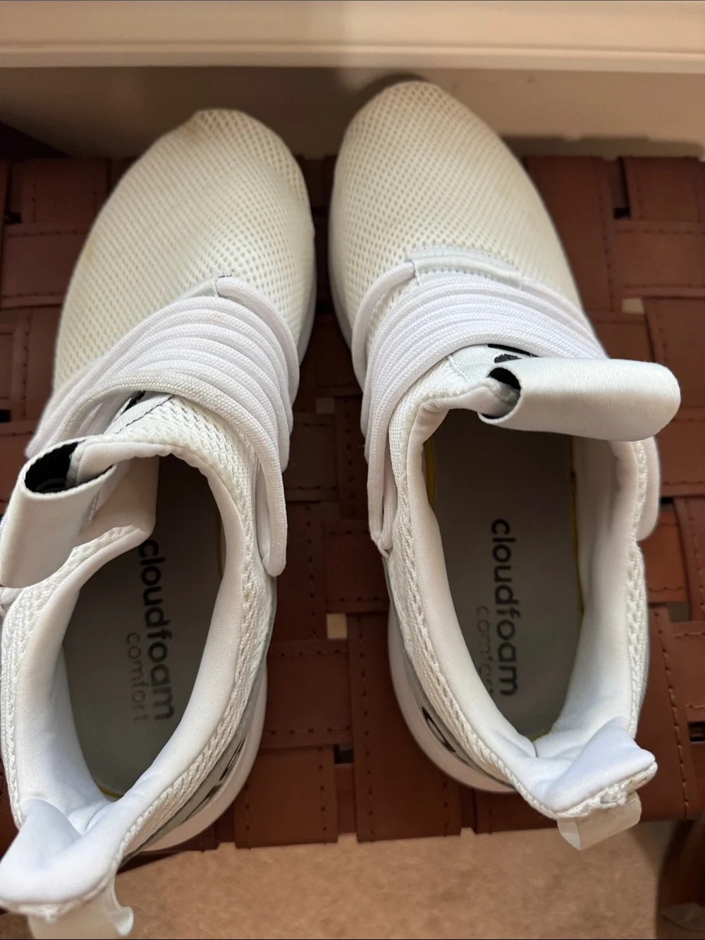 adidas Men's White Knit Sneakers
